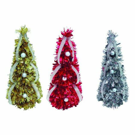 FC YOUNG TINSEL CONE TREE 19 in. CTR-ACE